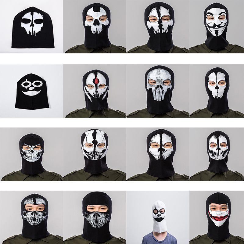 Premium Quality Full Face Skeleton Ghost Skull Mask For Halloween And Biker Events