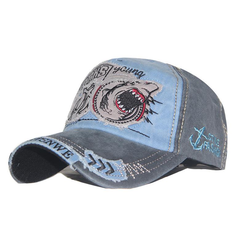 Autumn, Winter and Spring Embroidered Hat, Letter Universal Dome Visor, Washed and Made Old Baseball Cap, Cotton Cap.