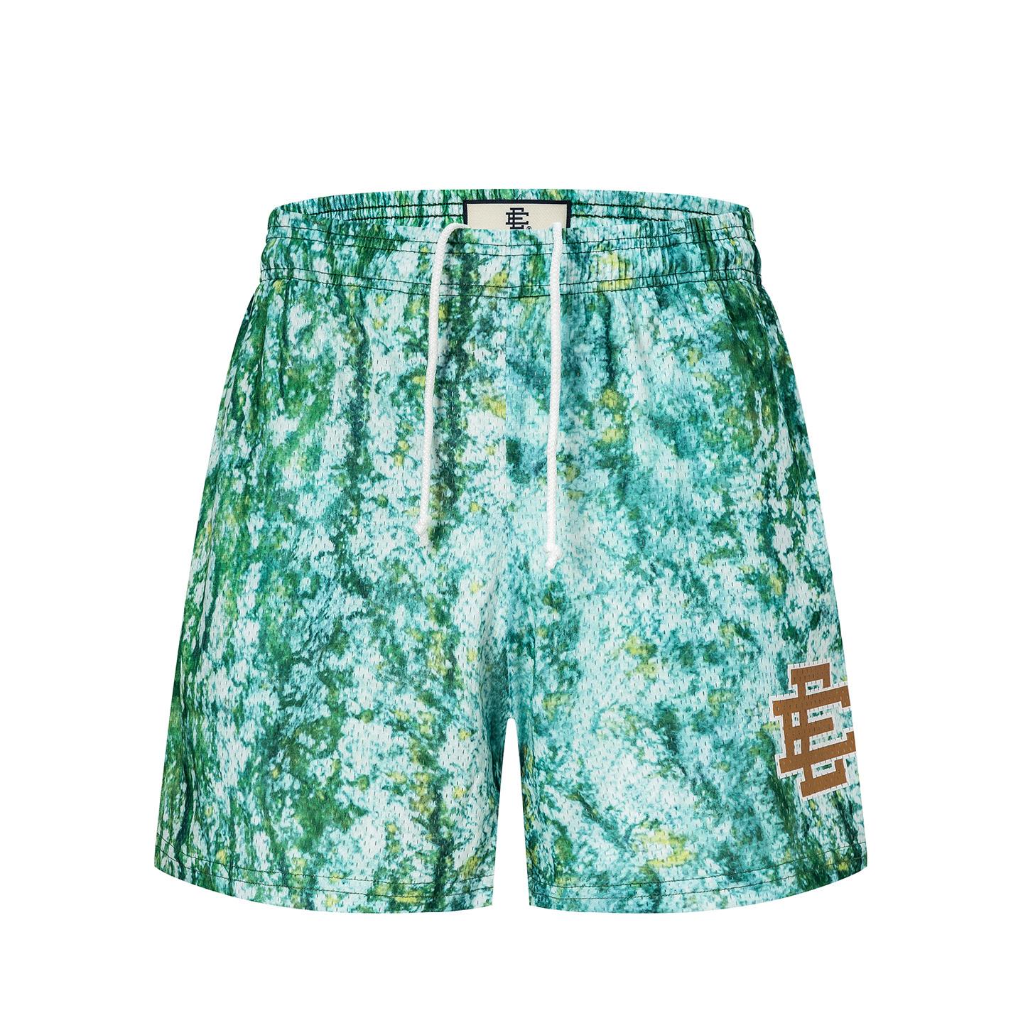 EES-01 Men s Mesh Quick Dry Beach Shorts, Summer Tie Dye Swim Vacation Board Shorts S