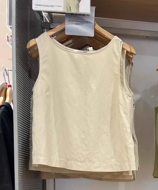 Japanese Style Women's Sleeveless Linen Blend Waistcoat - Round Neck, Casual, 2025 Spring/Summer