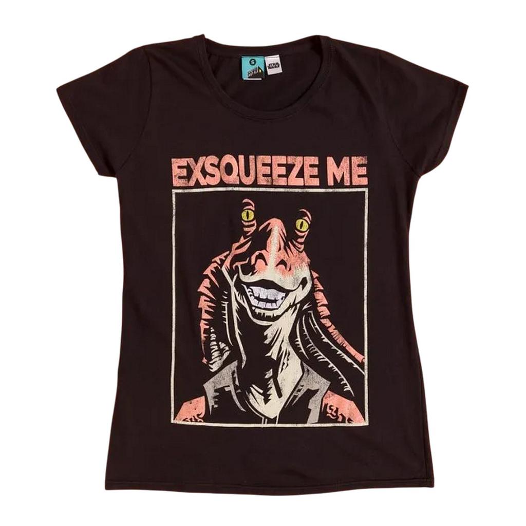 STAR WARS Unisex Adult Exsqueeze Me Jar Jar Binks T-Shirt