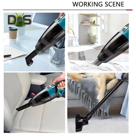 Cordless Handheld Vacuum Cleaner 200W Portable Car Vacuum Cleaner with 3 Filter 10KPa Suction Power Vacuum Cleaner