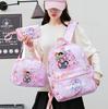 3Pcs/set 26 English Letter Kpop Printed Backpack Handbag Pencil Case for Teenager Student Girl Boy Bookbag Schoolbag Women Large Capacity Travel Bag