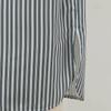 Men Casual Short Sleeve V-neck One-piece Striped Nightgown Leisure Loose Bathrobe Comfortable Homewear