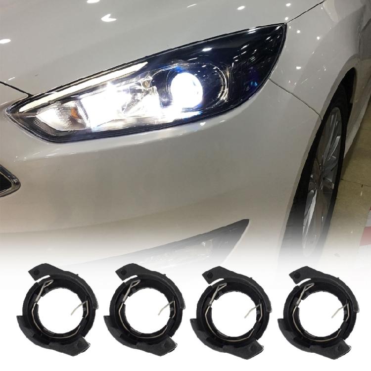 Automotive H7 Headlight Holder Clips Plastic Construction For LED Bulb Stability During Vehicle Motion
