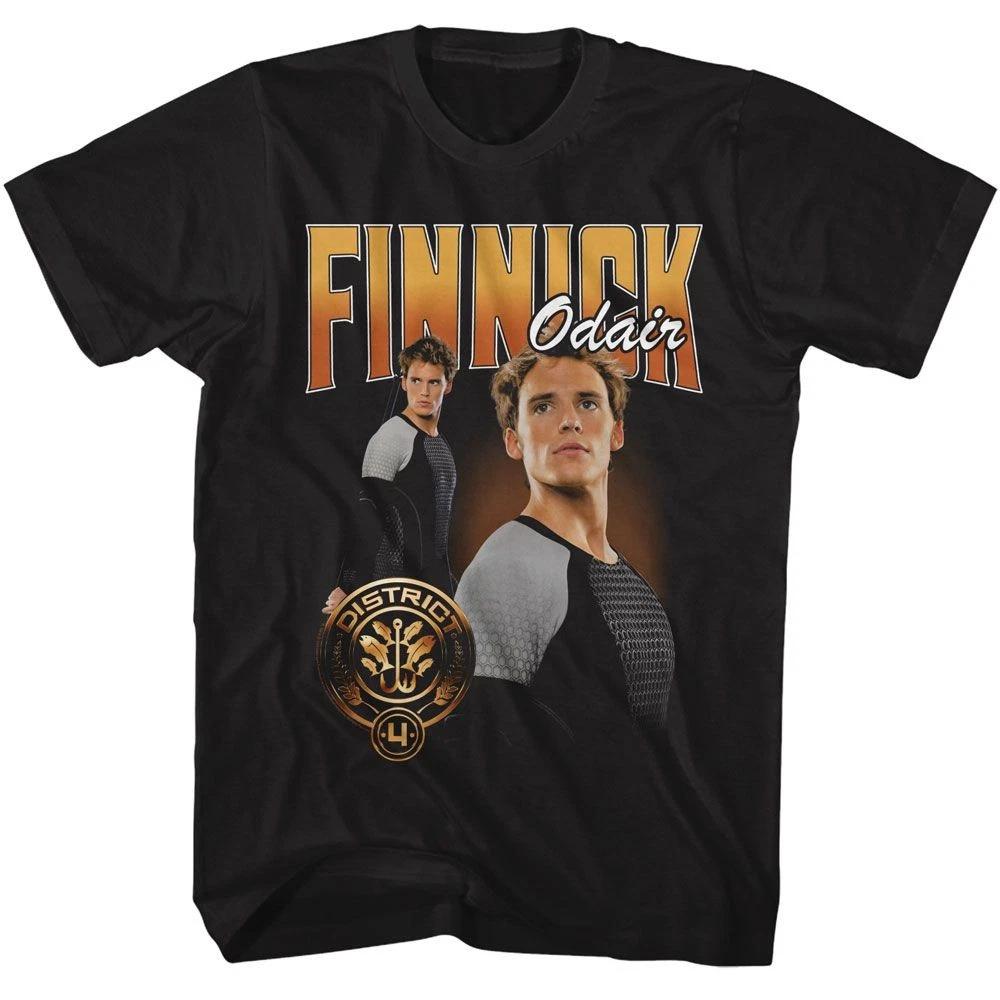 Hunger Games - Finnick Odair Duo Photo - American Classics - Solid Black Adult S XS