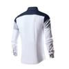 Men Patchwork Shirt Mens Spring Long Sleeve Shirt Anti-Wrinkle Free Ironing Business Comfort Fashion Breathable Slim Shirts
