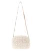 Maison De Fleur Women's Faux Fur Mini Shoulder Bag, Grayish Blue, 8A43F0J8000