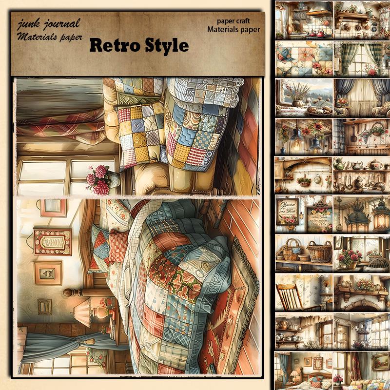 

Vintage My Little World 10 Decorative DIY Pattern Sheets for Kitchen and Living Room