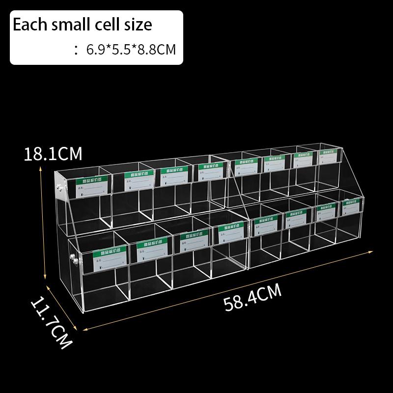 Acrylic Pen Display Stand With Price Slot Supermarket Stationery Store Pen Holder Pencil Neutral Pen Ladder Pagoda Rack Shelf