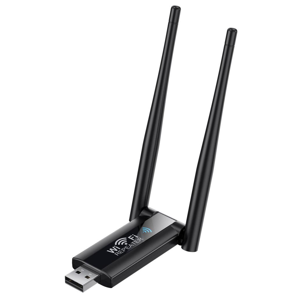 Repetor Wireless USB 300M cu Antenă Duală și Amplificator de Semnal