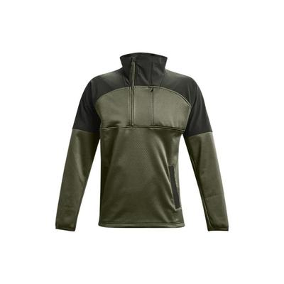 RUSH Sweatshirts Men's Army Green Stand Collar Moderate Regular Unisex 1366122-390