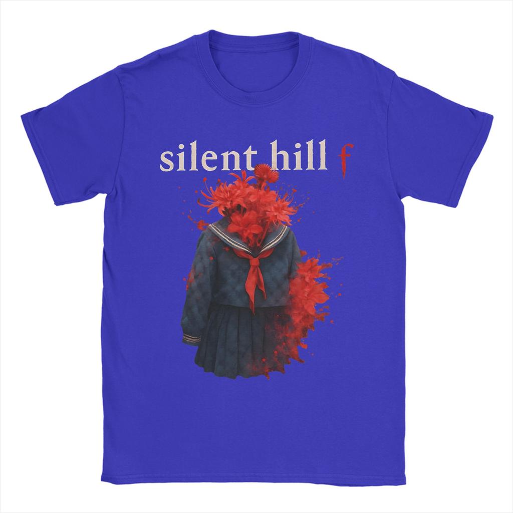 Leisure Silent Hill F Blooming Death T-Shirts Men Round Collar Pure Cotton T Shirts  Short Sleeve Tees Plus Size Clothes