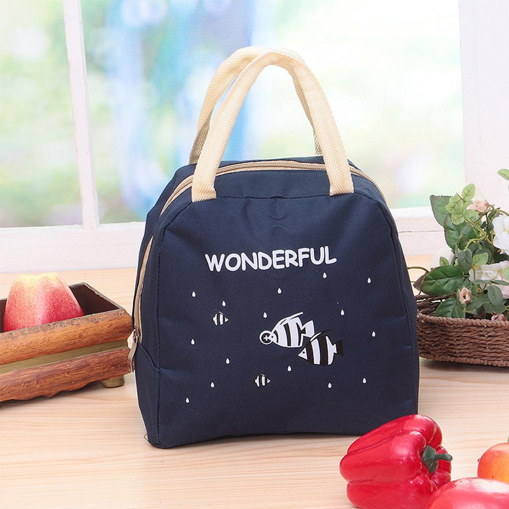 Portable Insulated Thermal Lunch Box Carry Tote Storage Bag Travel Picnic Pouch