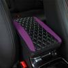 Center Console Box Cover Car Armrest Cushion Purple Leather Elbow Rest Pad Mat