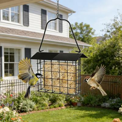 Bird Feeders For Outdoors Metal Hummingbird Food Holder Waterproof Bird Food Holder For Garden Backyard Balcony Apartment Fence