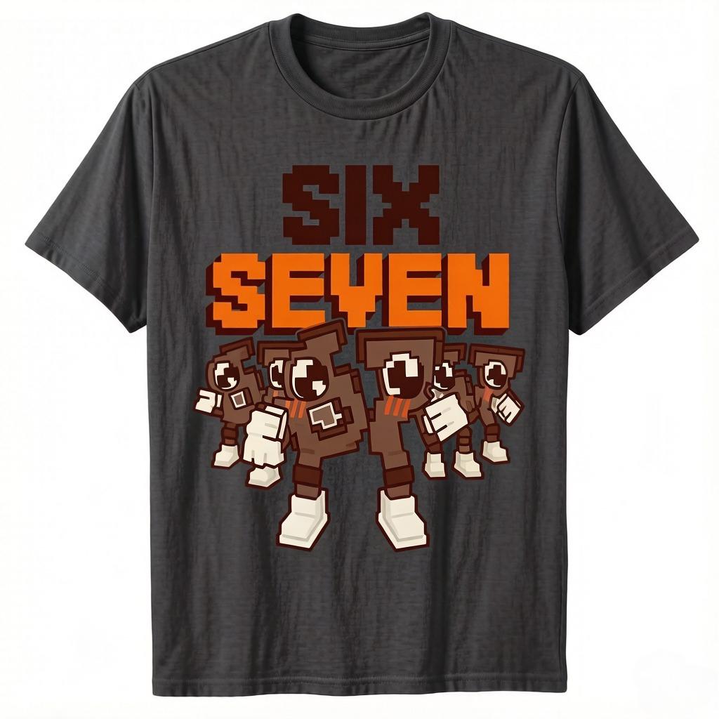 

67 Six Seven Funny Italian Brainrot Boys Fashion Gaming Meme TShirt Y2k Gamer Gen Alpha Slang Saying Tee Novelty Tops Ccol Gift 4XL
