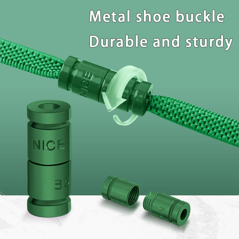 2Pair New Colorful Capsule Lock Shoelaces Without Ties Elastic Laces Sneakers No Tie Shoe Laces Kids Adult 0.6cm Flat Shoelace
