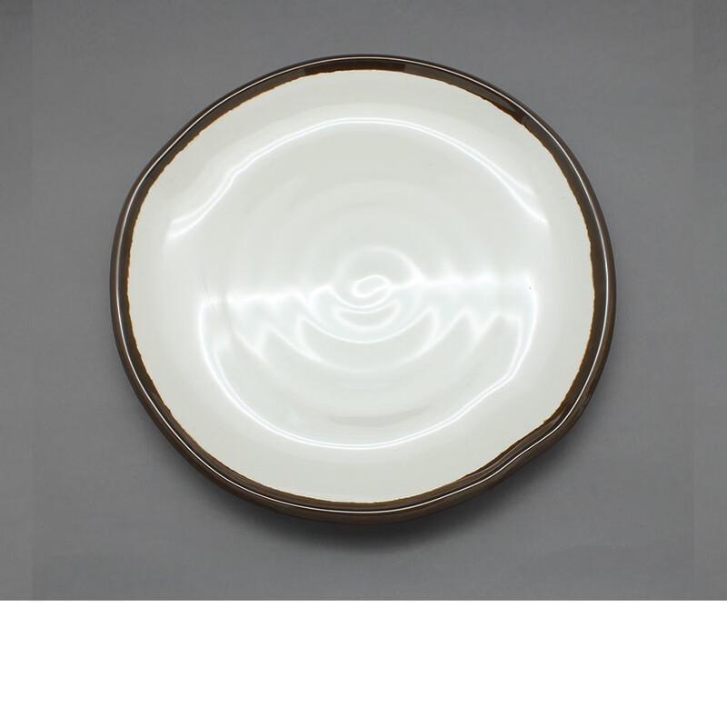 Wutuo Commercial Imitation Porcelain Rectangular Wavy Dish