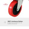 Mechanic Vehicle Creeper, Under-Car Rolling Crawler Board, with Headrest, Wheels, Red