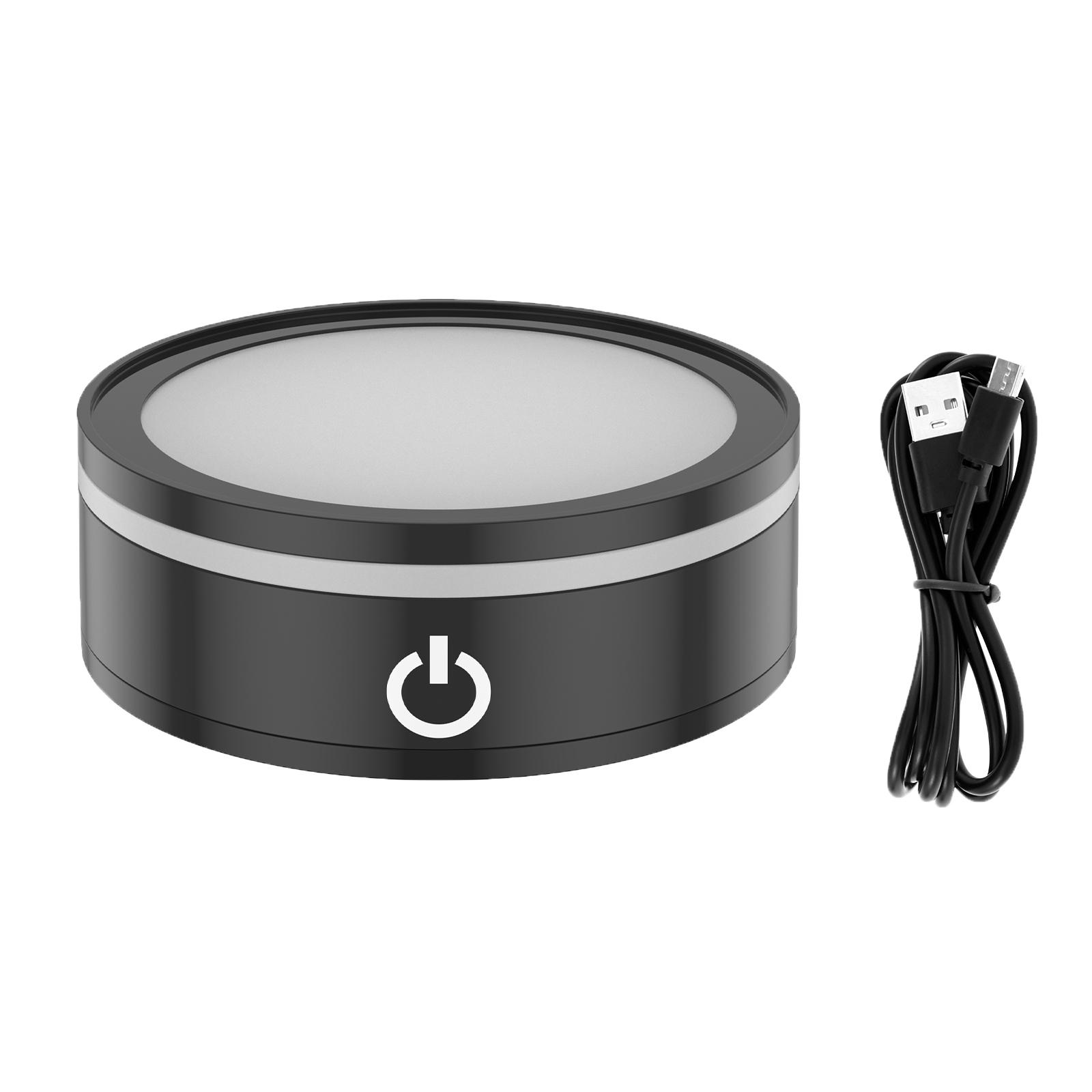 

1/2Pcs LED Light Base 6 Colors Touch Control Light Base LED Flat Light Display Base for 3D Glass Crystal Art Party Decoration