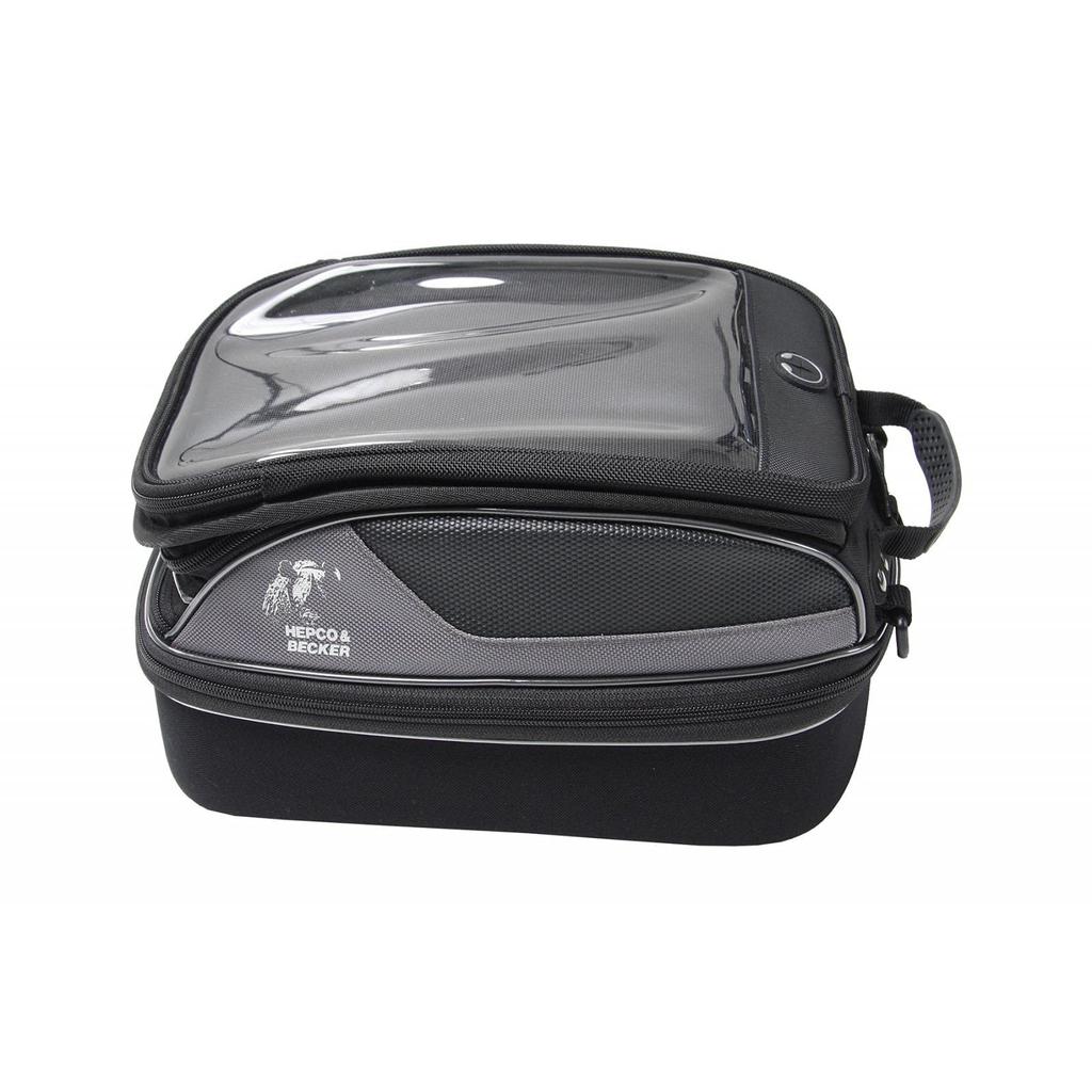 Hepco Becker Tank Bag for Street Tourer M with Tank Ring 1 Set & Fittings, Black, (640805-0001)