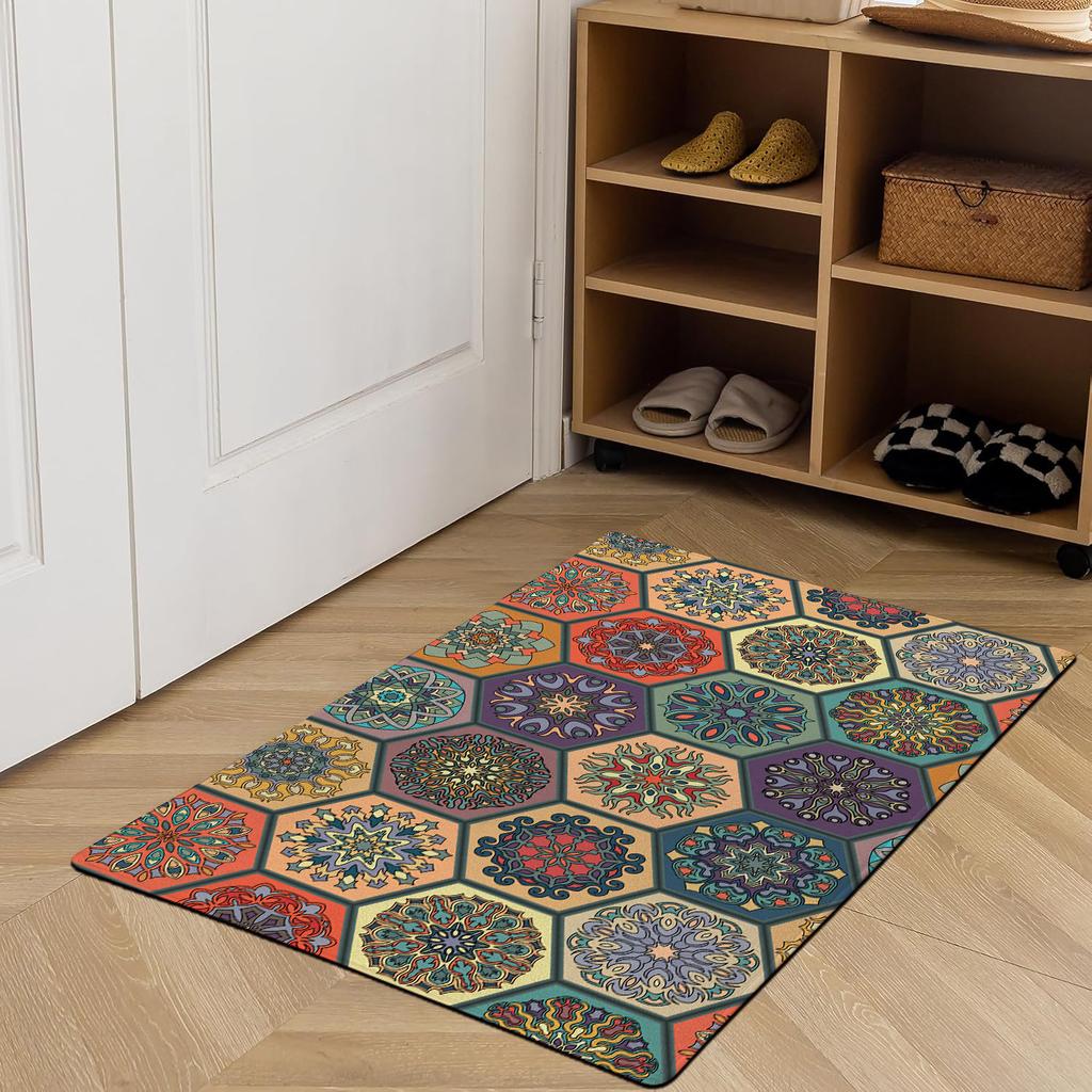 Haushalt Fußmatte im Retro American Style Schmutzabweisend Eingang Badezimmer Rutschfest Türvorleger