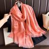 Bohemian Autumn National Paisley Cashmere Shawl for Women Jacquard Pashmina Warm Scarves Print Design Lady Foulard Stoles Scarf