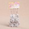 Set di portachiavi in peluche di animali con attacco magnetico per bambine e adolescenti