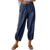 2025 Women's Loose High-Waisted Wide Leg Linen Cotton Pants
