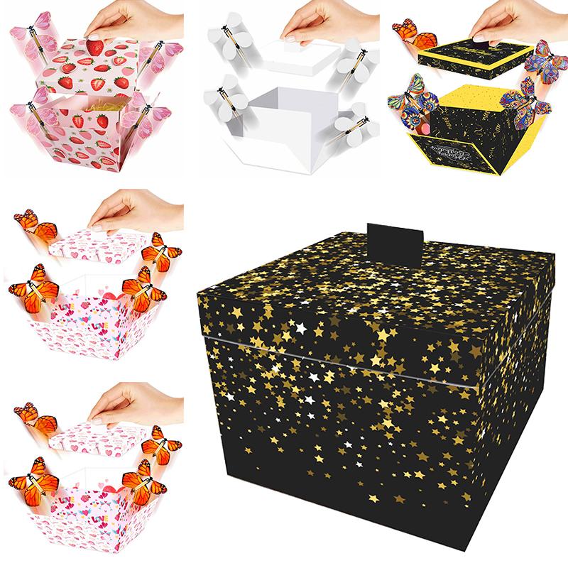 Flying Butterfly Surprise Box Exploding Gifts Box With Butterflies Butterfly Surprise, Diy Pop Up For Birthday Mothers Day