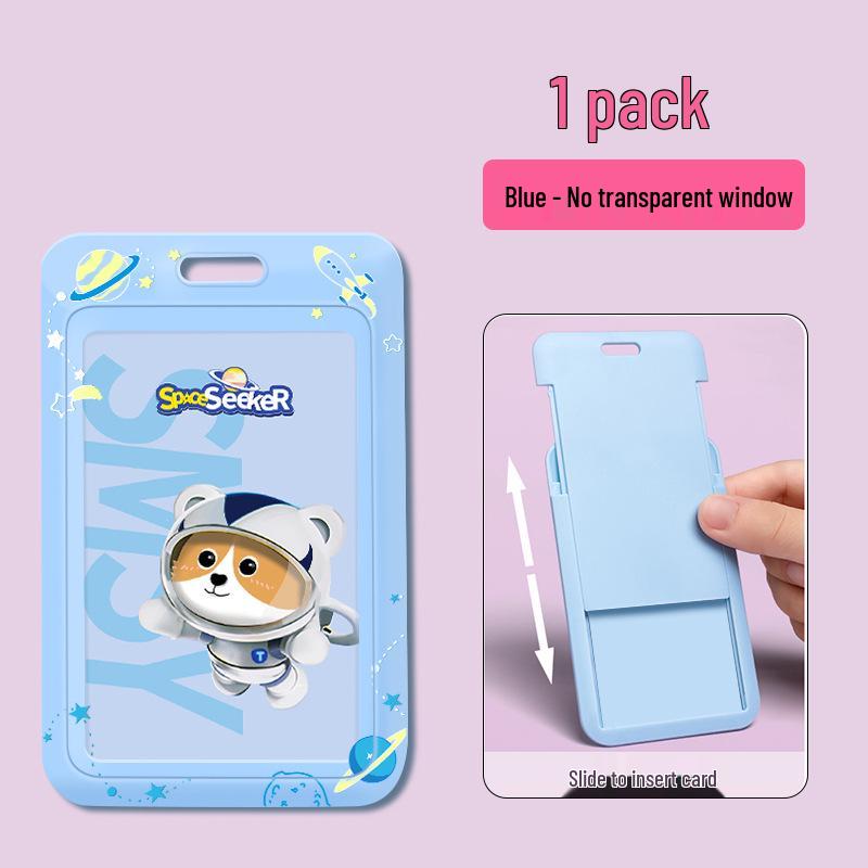 Plastic Slide Cover Card Holder for Student ID, Badges, Work Permits & Access Cards