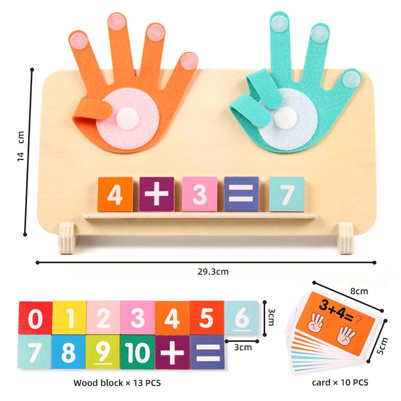 Youngsters High-Quality Montessori Play sets High-Quality Wooden High-Quality Finger High-Quality Numbers High-Quality Math High-Quality Toy