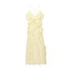 Kaslead New Women Clothes Western Style Fashion Simple Laminated Decoration Dress 8779040 427