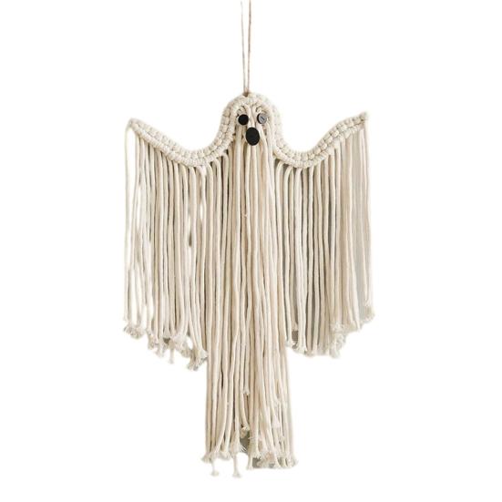 Hand-Woven Tapestries Ghost Wall Hanging Decoration Creepy Spooky Halloween Wall Art Multipurpose Decorative Tapestries for Halloween