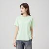 LI-NING Women's Short Sleeve Spring Summer Quick-Dry Casual Loose Fit Printed Round Neck Fitness Training Crop Sports T-Shirt