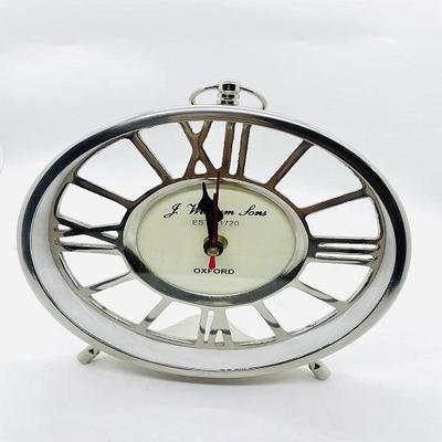 Relógio de mesa 22.86 cm, mesa de algarismos romanos, relógio de prateleira para casa, decoração de escritório, relógio exclusivo para fins de presente