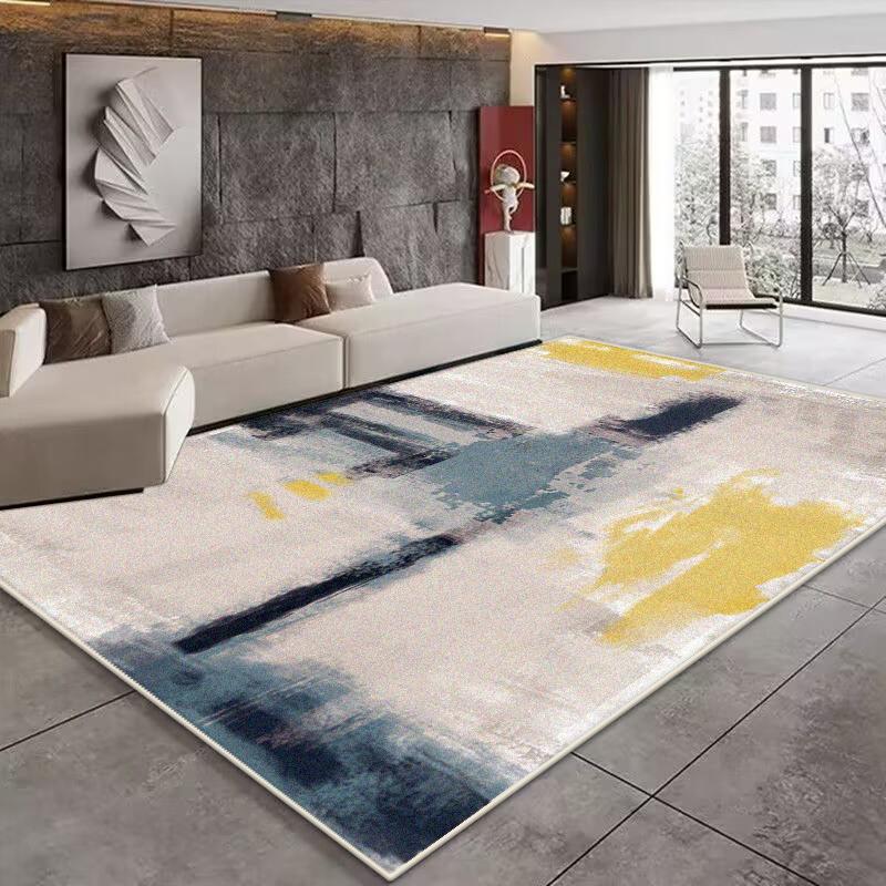 

nordic abstract style carpet FOR LIVE room decoration aesthetic dining room large size mats Short velvet non-slip rug office 60x90cm