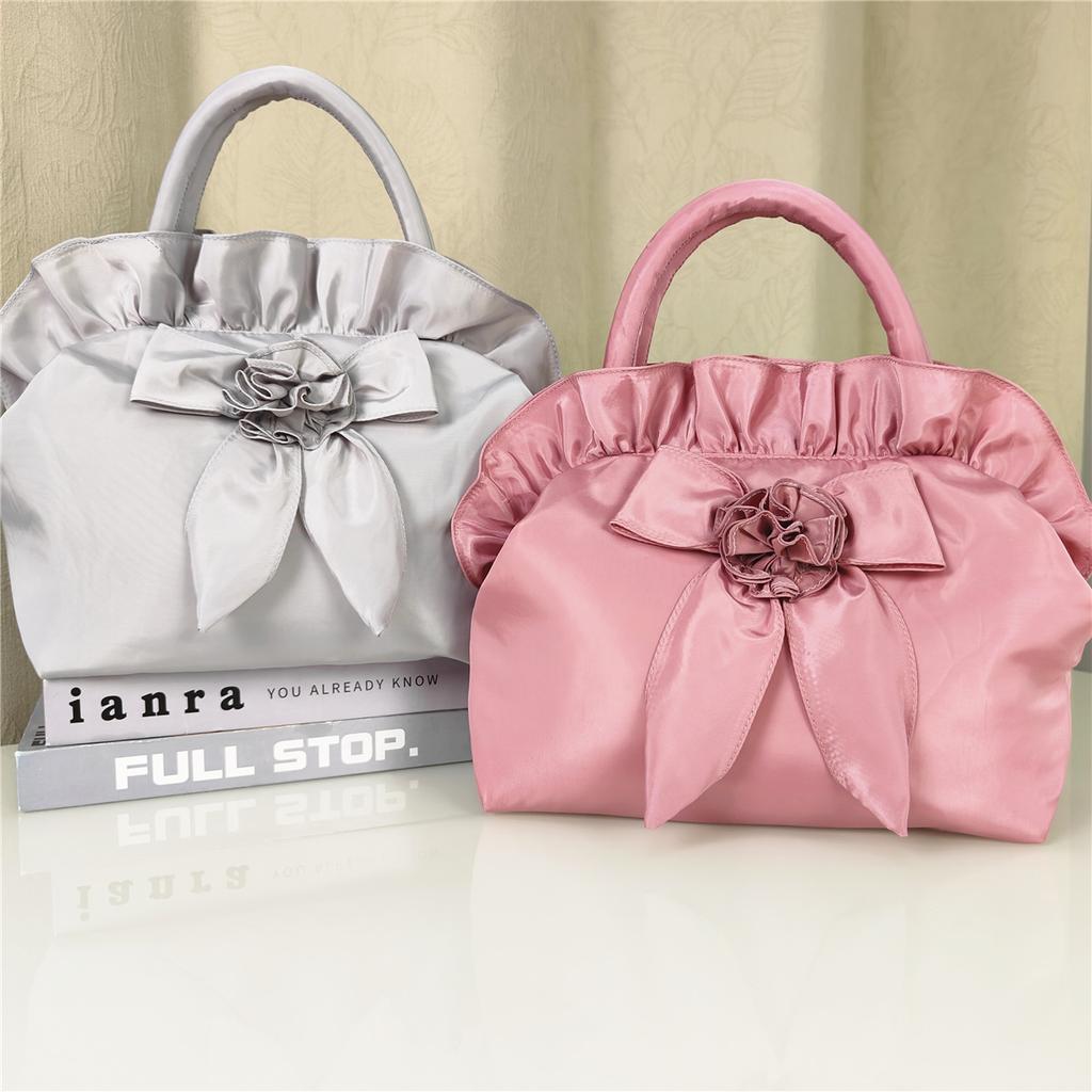 Large handbag Hanfu women's bag sweet flower wedding gift handbag boutique Lolita bow women's bag