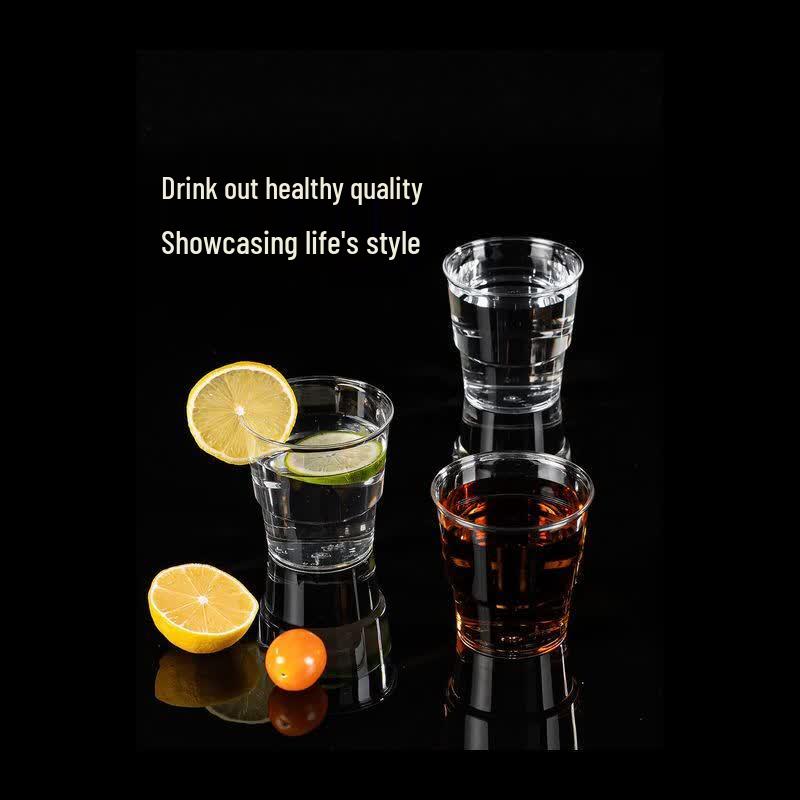 NHZHIW 200ml Thickened Disposable Plastic Cups