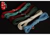 Korean Waxed Leather Cord Unisex Jade Pendant Lanyard Necklace - Red Black Weaving Thread