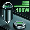 100W Car Charger Lighter PD Fast Charging For IPhone QC3.0 Mini USB Type C Mini Car Phone Charger For Samsung Huawei Xiaomi