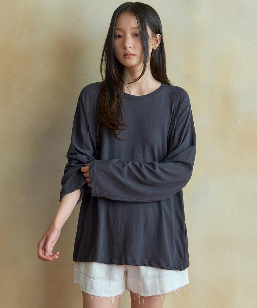 Wednesday Oasis For Woman Is Raglan Long Sleeve T-Shirt_3 Colors (W26Tp17)