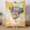 1pc One Piece Adventure Soft Throw Blanket Flannel All Season Light Weight Living Room/Bedroom Warm Blanket. M7270126