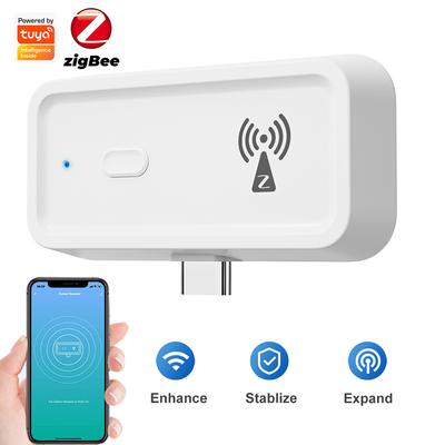Tuya ZigBee Opakovač signálu Typ C Zesilovač Rozšiřovač Funguje s ZigBee Gateway Hub Aplikace Smart Life Zařízení pro chytrou domácí automatizaci
