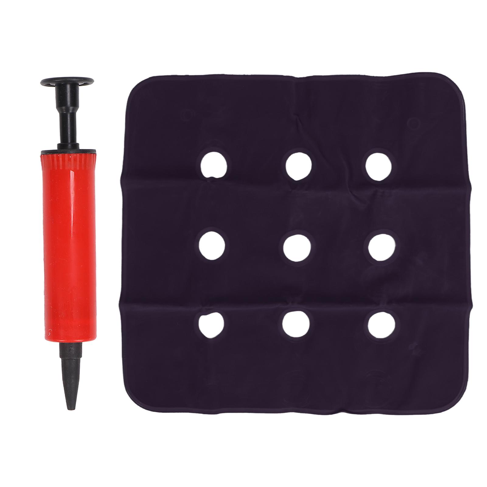 

Надувная подушка Утолщенная флокированная Противопролежневая подушка Дышащая Подушка для сиденья для Автомобиля Офиса Blue