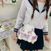 Handmade Lolita Doll Rabbit Bag Cute Bow Pearl Chain Messenger Bag for Girls
