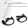 Comfortable Black Silica Gel Ear Mould Replacement for Most Coil Tube   Kits (Large)