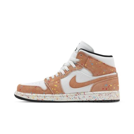 Air Jordan 1 Mid SE Brushstroke Paint Splatter DA8005-100