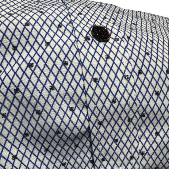 Camicia da Uomo Formale Monopetto Revers Stampa a Pois Camicia Estiva da Lavoro